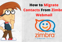 zimbra contacts