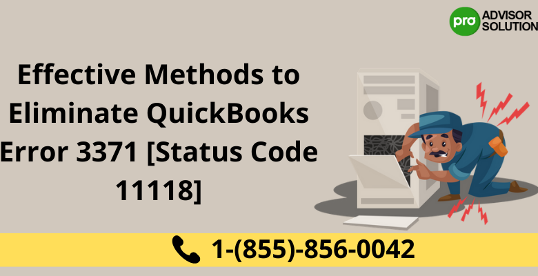 QuickBooks Error 3371 Status Code 11118