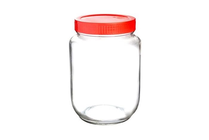 glass jars with lids